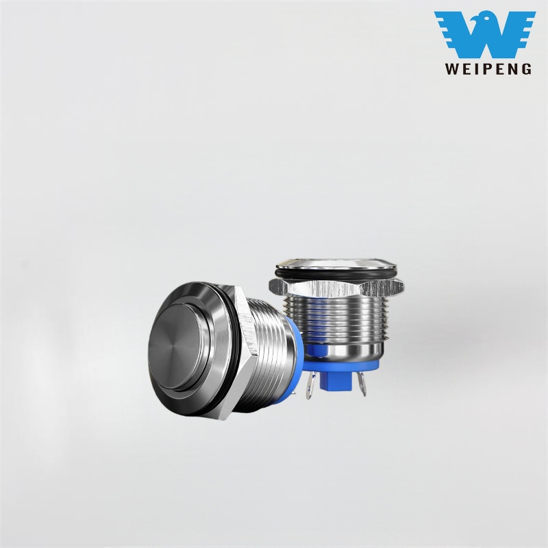 16/19 mm maskinstart metall tryckknappsbrytare