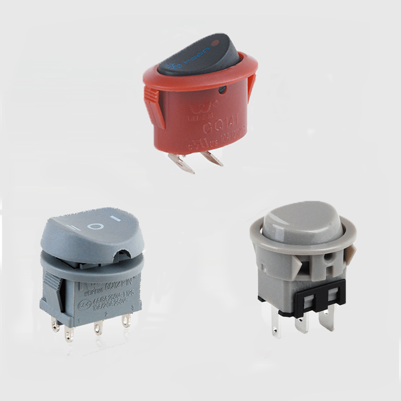 På / Av Rund vippbrytare 2pin /3pin