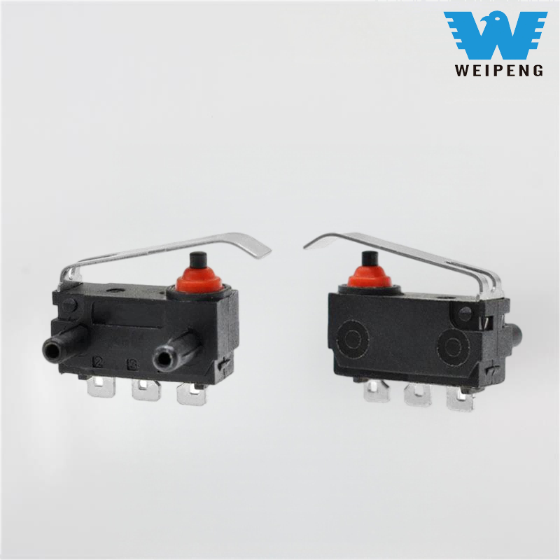 Hydrauliskt lås med positioneringsstift mikrobrytare för fordonets baklucka