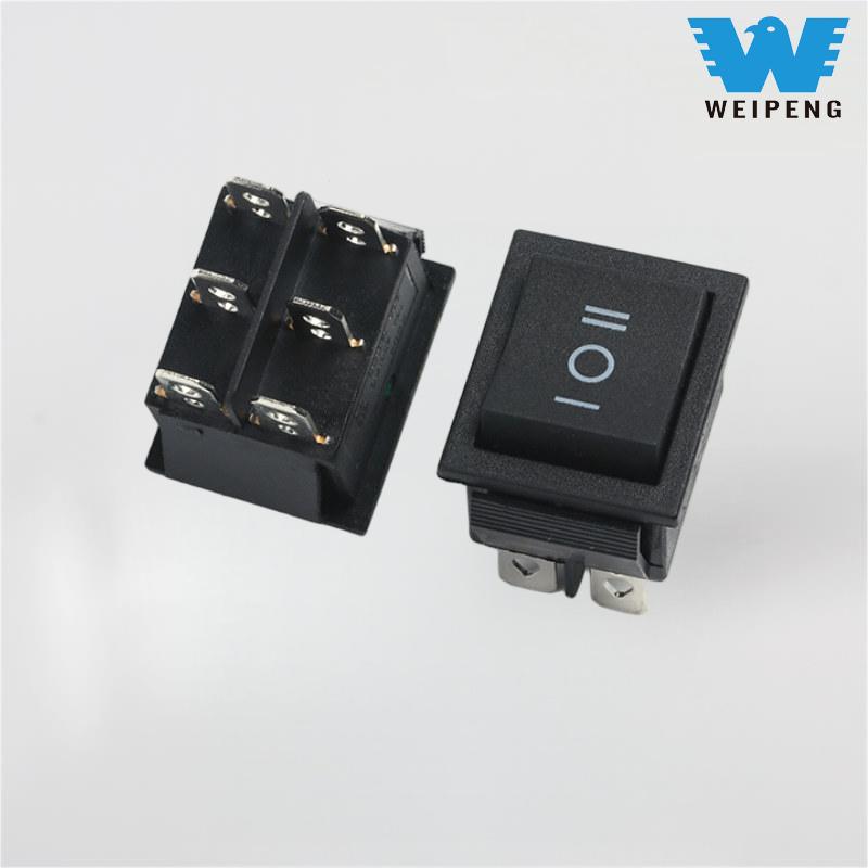 KCD4 Svart Vippbrytare 31*25mm 16A 250V