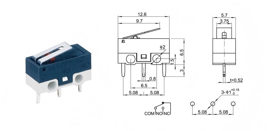Smart dörrlås musbrytare