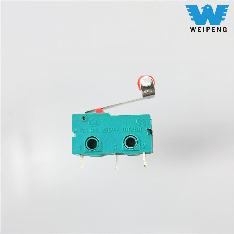 Tre-bent spak Roller Micro Switch