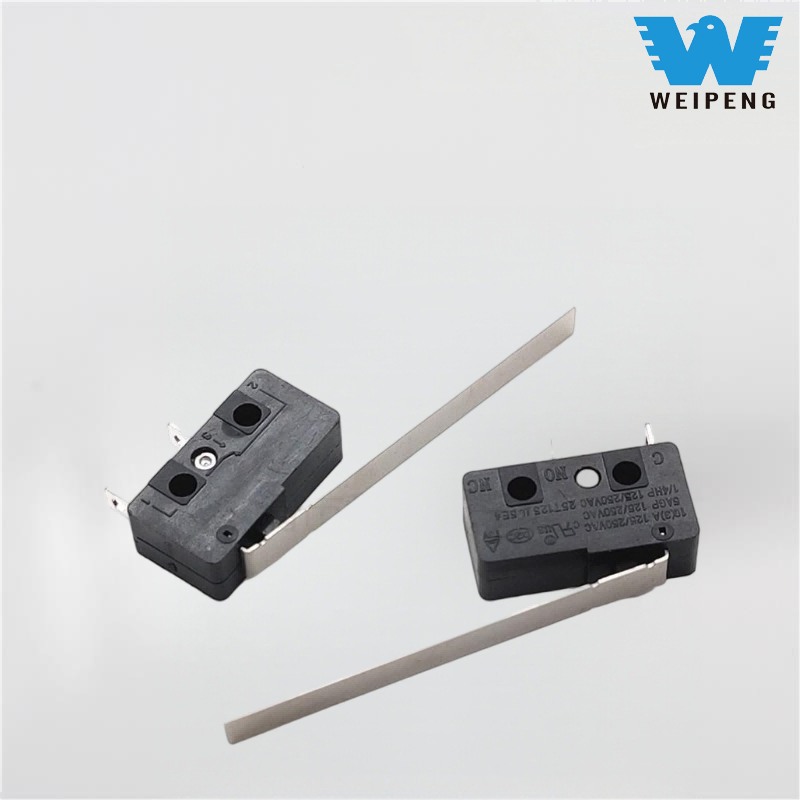 Resegränslägesbrytare med böjd spak/handtag/kopparrulle