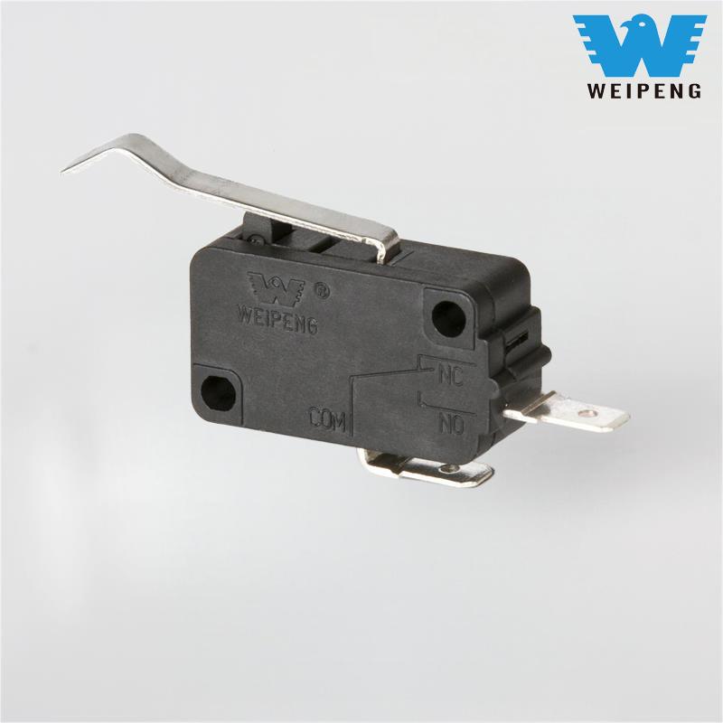 Två-terminals handtag Silverkontakt Normalt öppen vattenvärmare Micro Switch